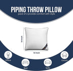 Utopia Bedding Throw Pillow Inserts, 14 x 14 Inches Decorative Indoor Pillows - Image 2