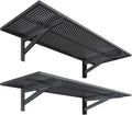 2 Pack Garage Wall Shelving, 1.5x4ft, 700LBS Integrated Wall Shelves