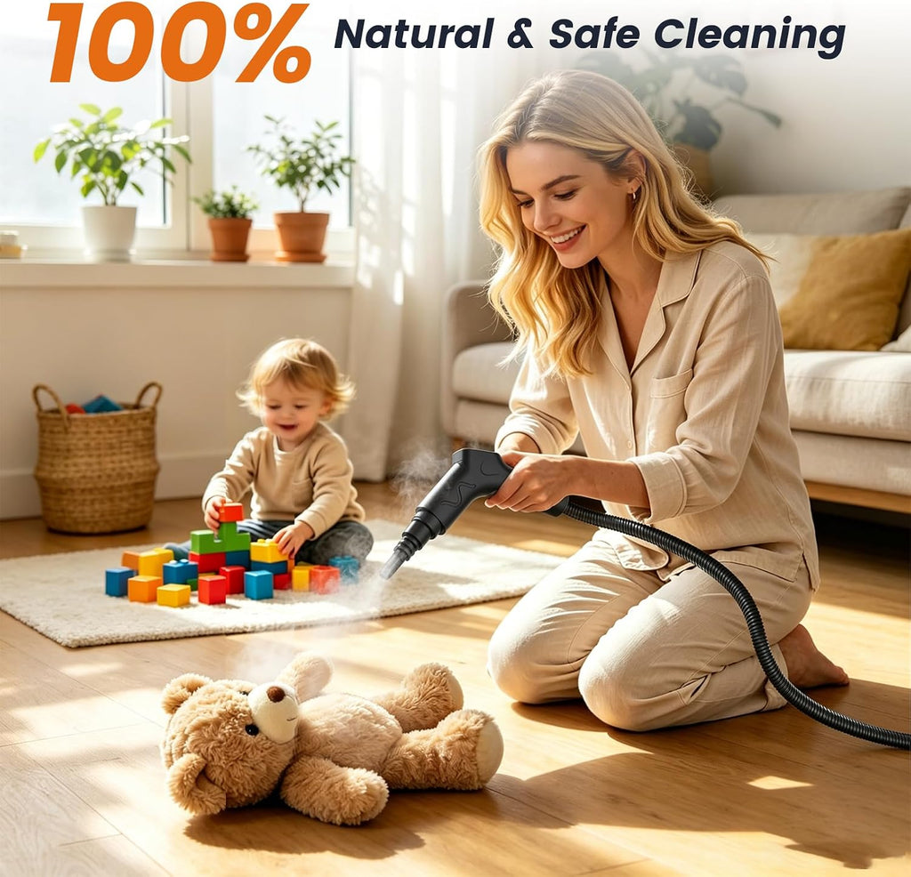 Steam Cleaner for Home, 6 Adjustable Levels, Dual Control