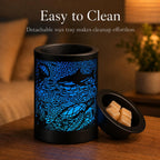 Wax Warmer, Wax Melt Warmer with 7-Color LED Night Light & 2/4/8H Timer