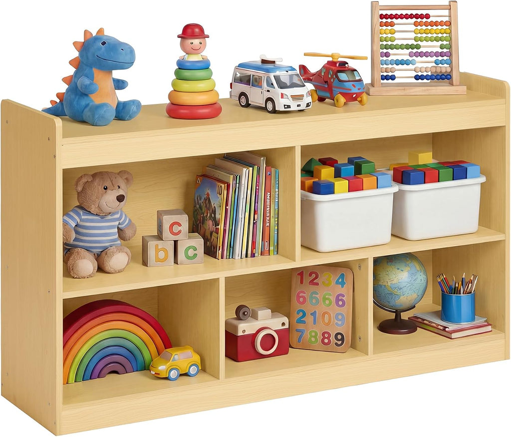 SONGMICS Kids' Toy Storage Shelf, Montessori Shelf with 5 compartments