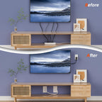 in Wall Cable Management Kit 2 AC TV Outlet Wall Kit 7.8ft Cord Power Relocation in Wall Outlet Extender for Living Room Bedroom and Home Theater