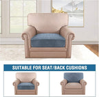 H.VERSAILTEX Velvet Stretch Couch Cushion Cover Plush Cushion Slipcover - Image 3