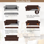 WEERRW 4 Pieces Velvet High Stretch Couch Covers - Image 6