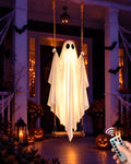 Halloween Decorations Outdoor, 4.5 FT Large Hanging Swinging Ghost Decor