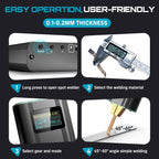 SEESII Battery Spot Welder, Durable Aluminum Casing, Max 0.15mm Pure Nickel