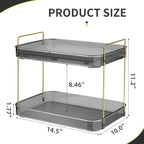 Seoneiro Whiskey Tray, Glass Cup Rack, Mug Holder, Coffee Cup Organizer, Bathroom Countertop Organizer with Drain Board Wine Glass Decorative, Food Tray, Kitchen Spice Rack