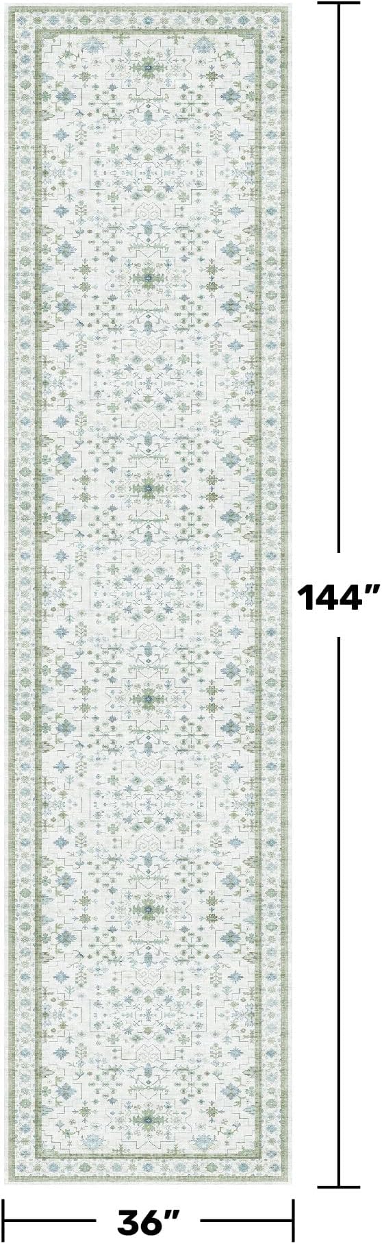 Hazo Haus Oushak 3x12 Wide Hallway Runner Rug - Image 2