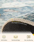 Area Rugs 2'x10' Runner Rug Non Slip Washable - Image 4