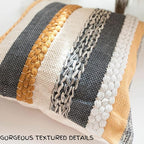 Decorative Boho Pillow Cover, 18” x 18” Square, Soft Moroccan Rustic Throw - Image 7