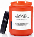 M&Sense Caramel Maple Apple Scented Candles for Women Fall Baking Gift 110H
