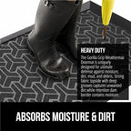 GORILLA GRIP 100% Waterproof All-Season WeatherMAX Doormat, US Designed Natural - Image 5