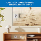Mount-It! in-Wall TV Cable Concealer Kit with Recessed Power – Triple Outlet, 9ft Cord, and Hand Saw – Easy, Safe Cable Management for Organized TV and Home Theater Setups