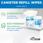 REScue One-Step Disinfectant Cleaner & Deodorizer Wipes for Vet Use – Cleaner for Kennels, Litter Boxes, Vet Offices, Pet Grooming Surfaces, Pet Items – Wipes Canister, 160-Count (Pack of 1)