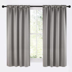 NICETOWN Room Darkening Cafe Satin Curtains by NICETOWN