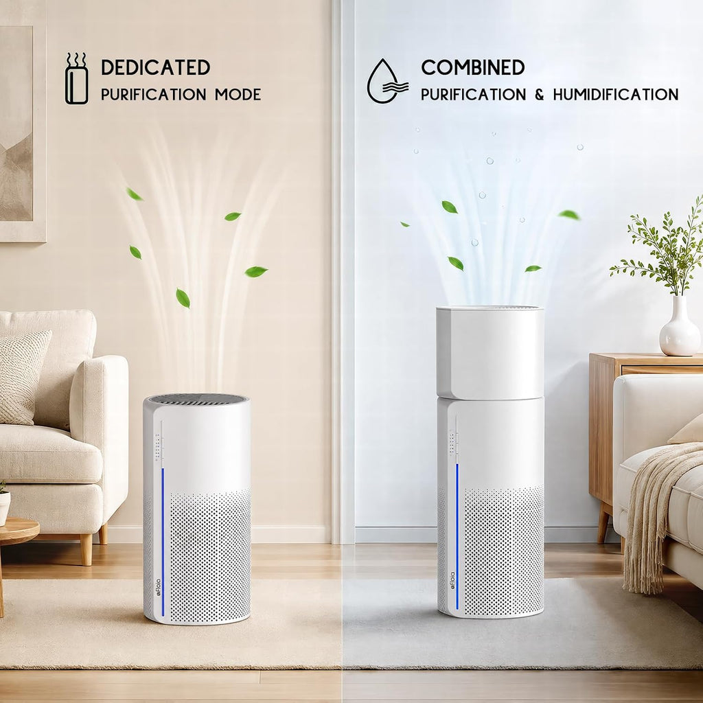 Afloia Air Purifier and Humidifier Combo, Evaporative Humidifier,1,076 ft²