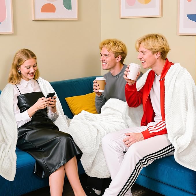 4 Pack Fleece Throw Blankets 50x60 Inches - Image 7