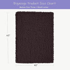 Bigacogo Chunky Knit Throw Blanket - Image 2