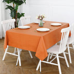 Romanstile Waterproof Vinyl Tablecloth Rectangle, 60 x 102 Inch, Orange