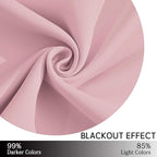 Yakamok Light Blocking Window Blackout Curtains Thermal Insulated Room - Image 6