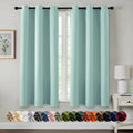 MIULEE Blackout Curtains for Bedroom 2 Panels 40 x 63 Inch Long Aqua
