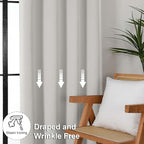 Simplebrand Ava Natural Blackout Curtains - Image 7