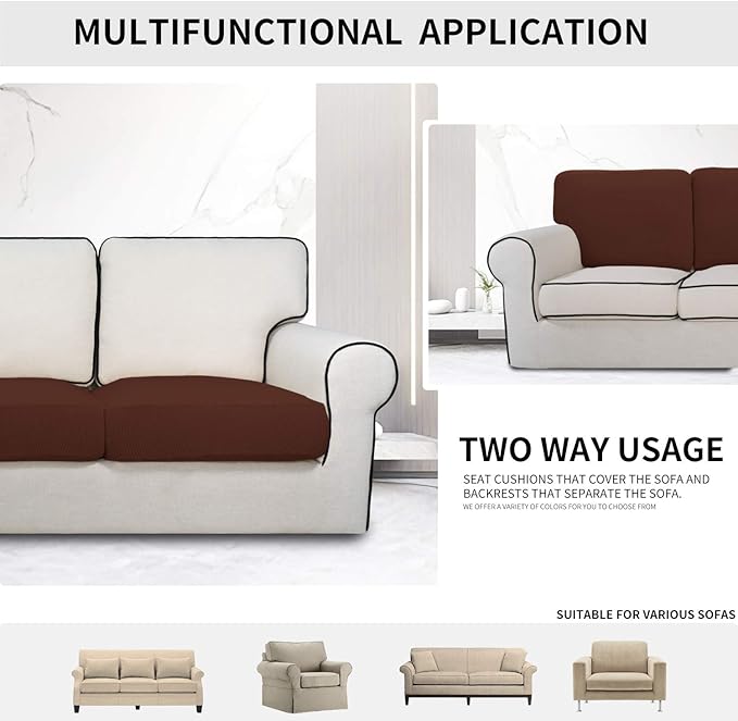 Easy-Going Stretch Cushion Cover Sofa Cushion Furniture Protector Sofa Seat - Image 3
