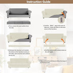 WEERRW 4 Pieces Velvet High Stretch Couch Covers - Image 6