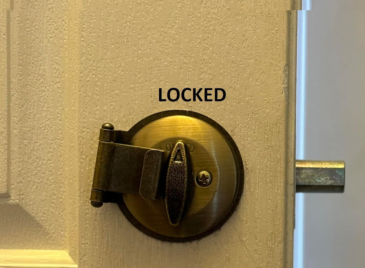 Deadbolt Secure - Anti Lock Bumping & Lock Picking - Antique Brass
