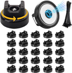 25 Pcs zbab1 Magnetic Zip Tie Mount Base, 35LBS Strong Magnetic Wire Holder & Cable Clips,Magnetic cable management for cars, offices, homes, and boats Diameter 25mm