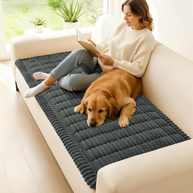 hyha Couch Covers for Dogs Washable, Non Slip Plush Dog Sofa Protectors - Image 2