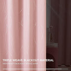 Deconovo Pink Blackout Curtains - Image 5