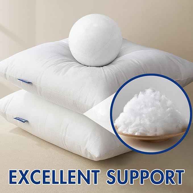 MIULEE Pillow Insert 12x16 Inch, Decorative Rectangle Throw Pillow Inserts - Image 3