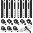 Lamicall 20 Pack Silicone Cable Ties, Reusable Cord Organizer Straps