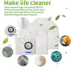 Vacuum Cleaner Floor Care Replacement Parts Kit Compatible With ECOVACS DEEBOT X1 Omni / X1TURBO / X1 Plus Robot Vacuum Cleaner, 5 Dust Bags, 4 Mop Cloth Pads, 2 Hepa Filters, 8 Side Brushes(19pcs)…