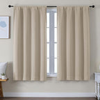 Simplebrand Ava Biscotti Beige Blackout Curtains by Simplebrand