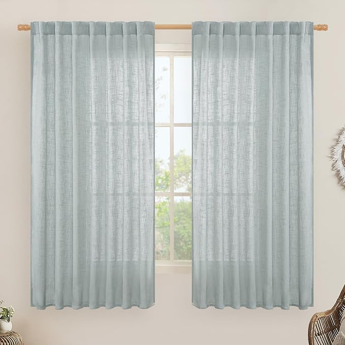 LAMIT Extra Wide Linen Curtains by LAMIT