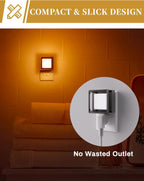 DORESshop Orange Night Light [2 Pack],Night Lights Plug Into Wall Halloween