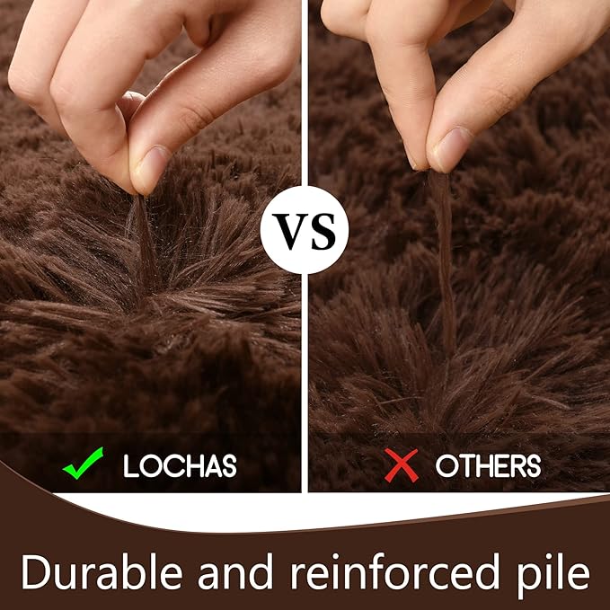 LOCHAS Ultra Soft Indoor Modern Area Rugs Fluffy Living Room Carpets - Image 5