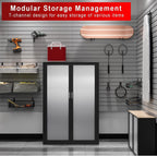 Slatwall Panels Garage Wall Organizer, 4 x 8 ft PVC Slat Wall Panels, Grey