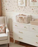 Blissful Diary Diaper Caddy Organizer, Storage Basket, Woodland Cream