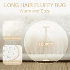 Amearea Premium Soft Fluffy Rug Modern Shag Carpet, 6x9 Feet, Fuzzy Shaggy Rugs - Image 5