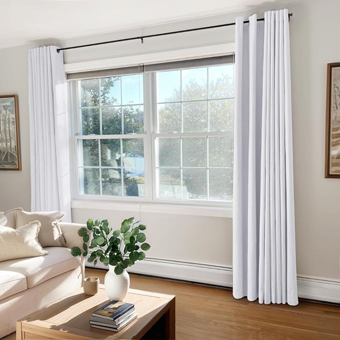 100% Blackout Shield Linen Blackout Curtains - Image 2