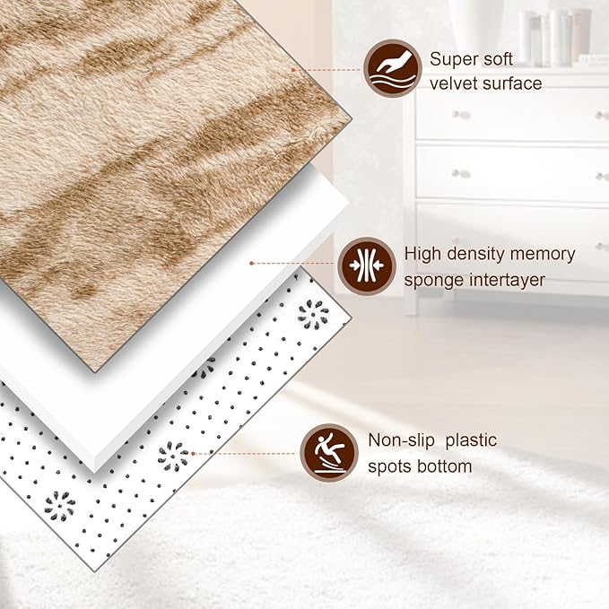 TWINNIS Super Soft Shaggy Rugs Fluffy Carpets, 4x5.9 Feet, Indoor Modern Plush - Image 2