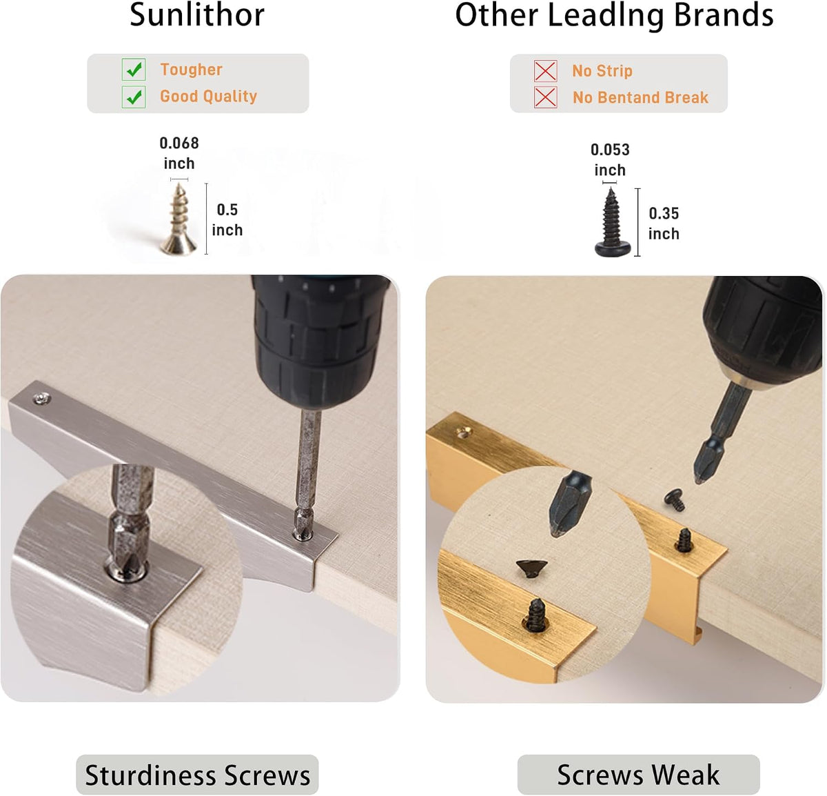 Edge Finger Tab Pulls for Cabinets Invisible Kitchen Concealed Aluminum Flat Hidden Drawer Pull Easy to Install Pack of 10 Brushed Nickel 11.81 inch 300mm Overall Length Easy Installation