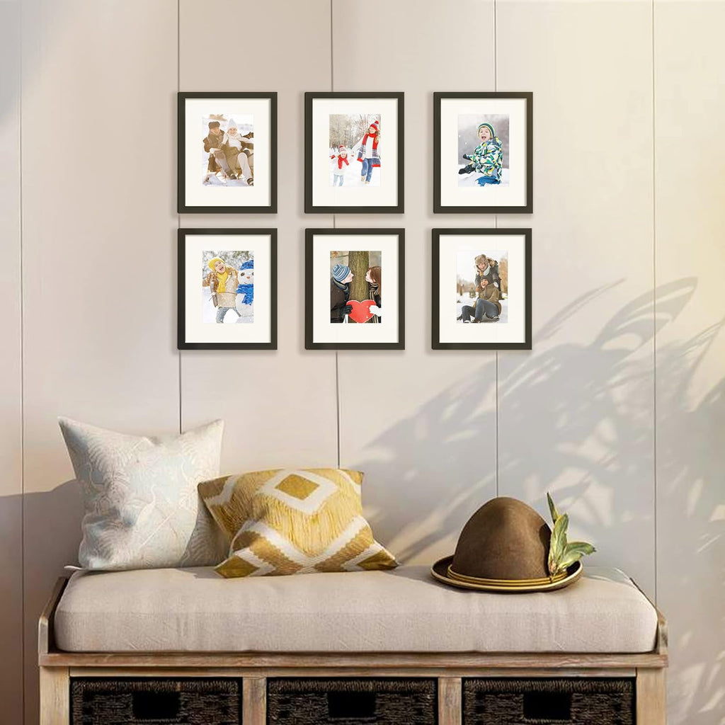 upsimples 8x10 Picture Frames, Gallery Wall Frames Set of 5, Black