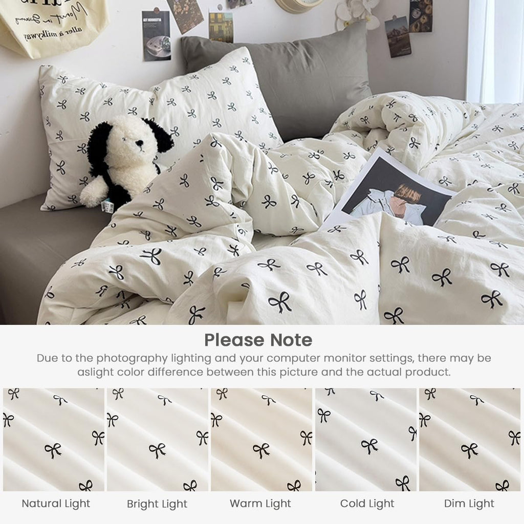 Twin Comforter Set Black Bow Comforter Set for Girls