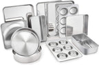 TeamFar Stainless Steel Bakeware Set of 11