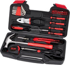 39-Piece Home Tool Set with Compact Case for Repairs and DIY
