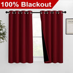 NICETOWN Kitchen Full Blackout Curtain Panels, Super Thick and Soft Insulated - Image 2